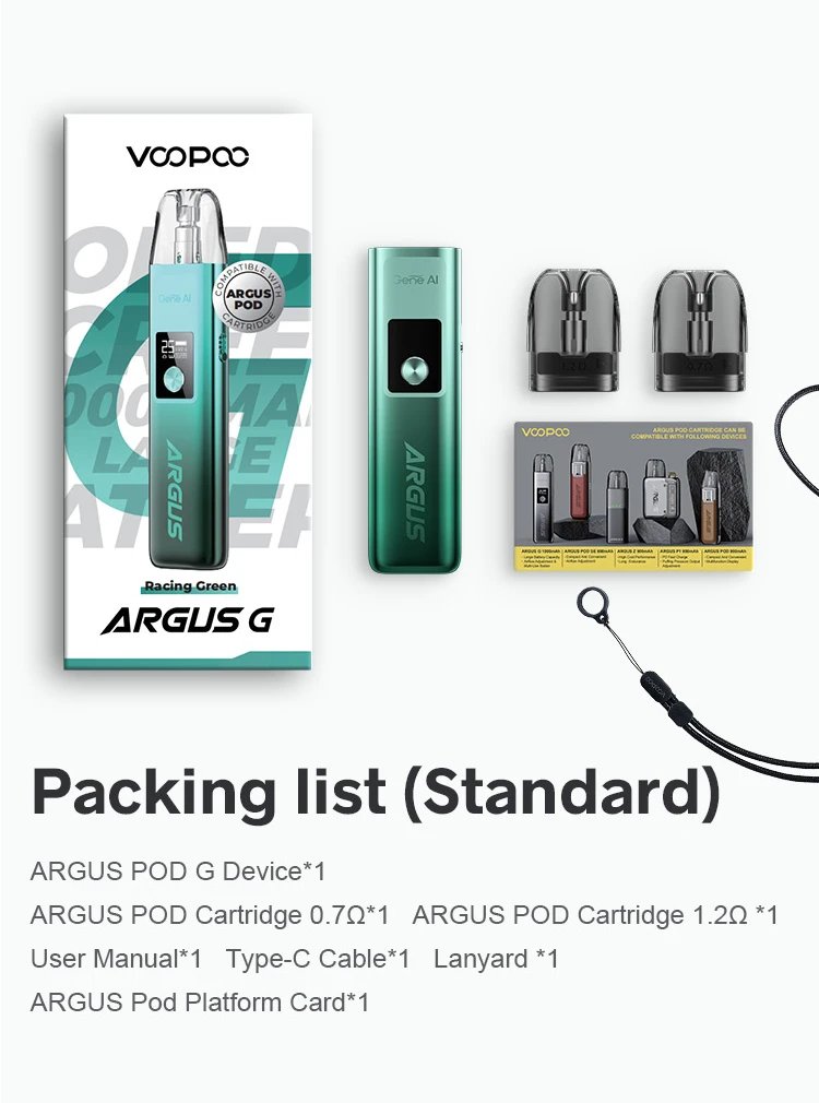 VooPoo Argus G2 obsah balenia